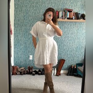 J.Crew Capitaine shirtdress in linen BY784